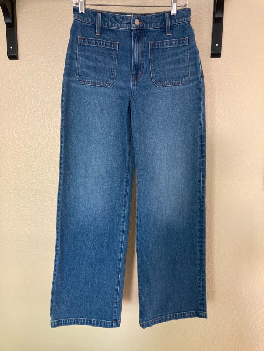 Madewell Perfect Vintage Wide Leg Jeans Womens 27 Edgerly Wash High Rise NWT